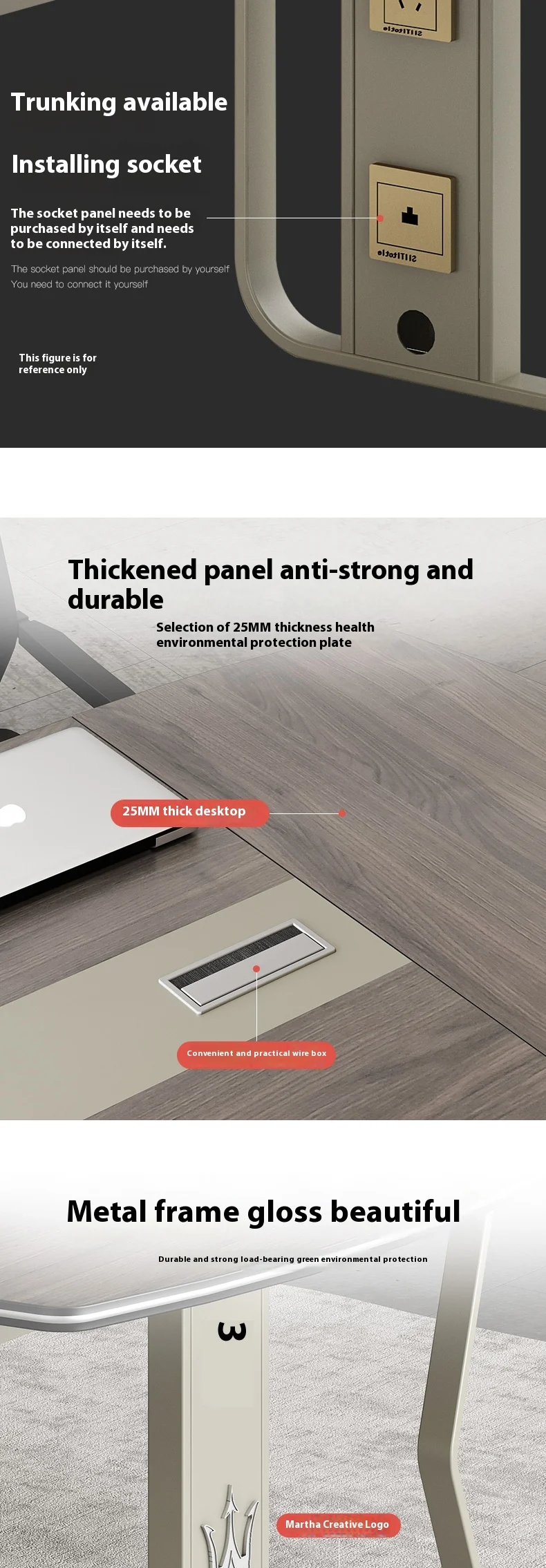 Luxury High-grade 2.4 Meters Modern Conference Table with Customized Large Size Factory New Chairs Wood Material