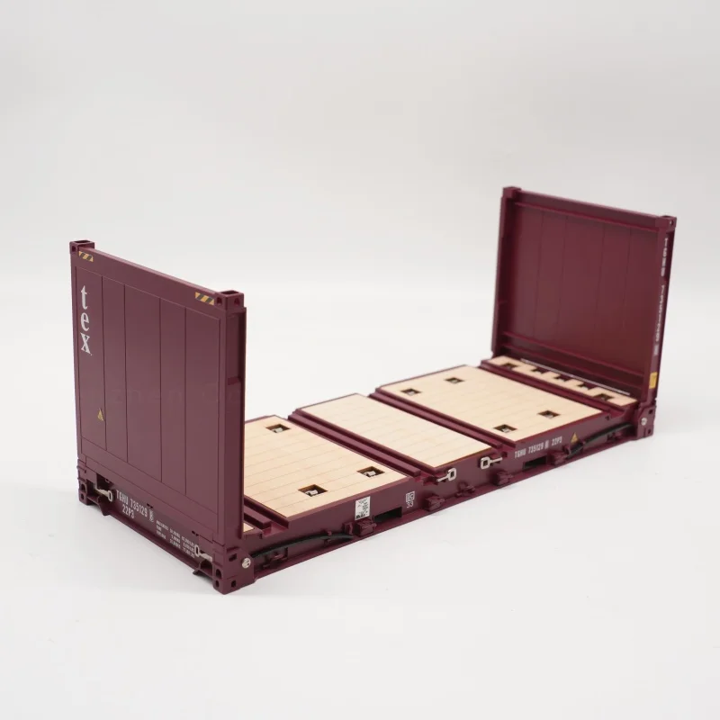 【LAC】O.A.S-Container-Modellfabrik – maßgeschneiderte 1:20-Plastikmodelle von Versandcontainern, TEX-Flachrahmen-Container-Modell