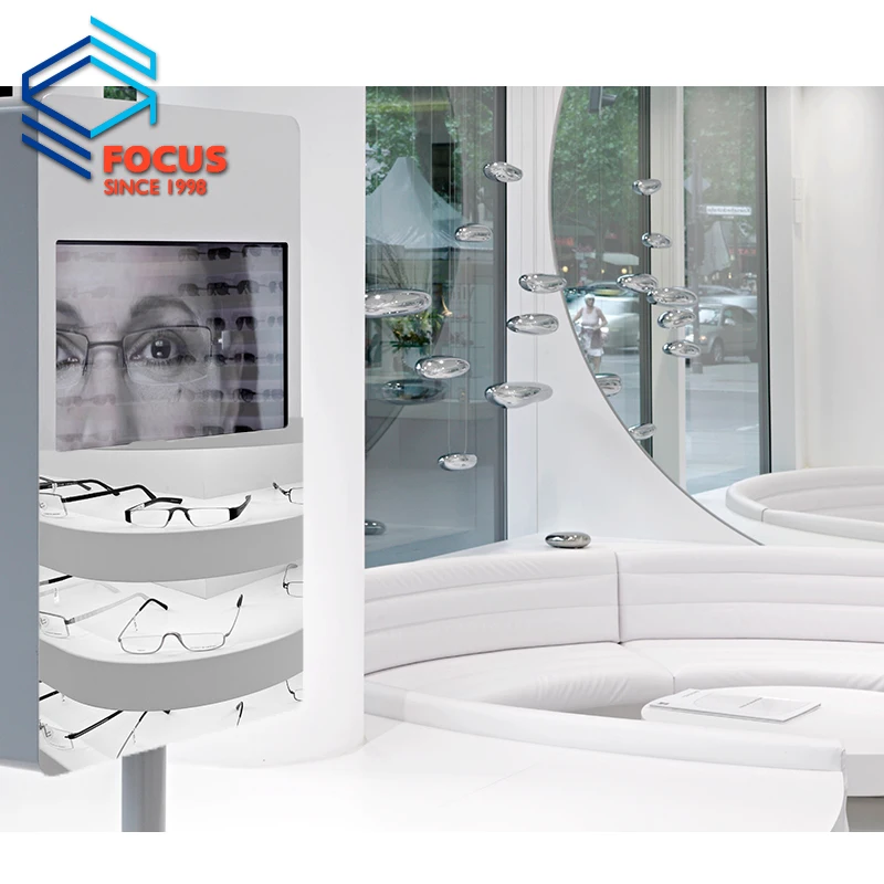 Яркий стиль оптические очки витрины деревянный оптический дисплей настенный
