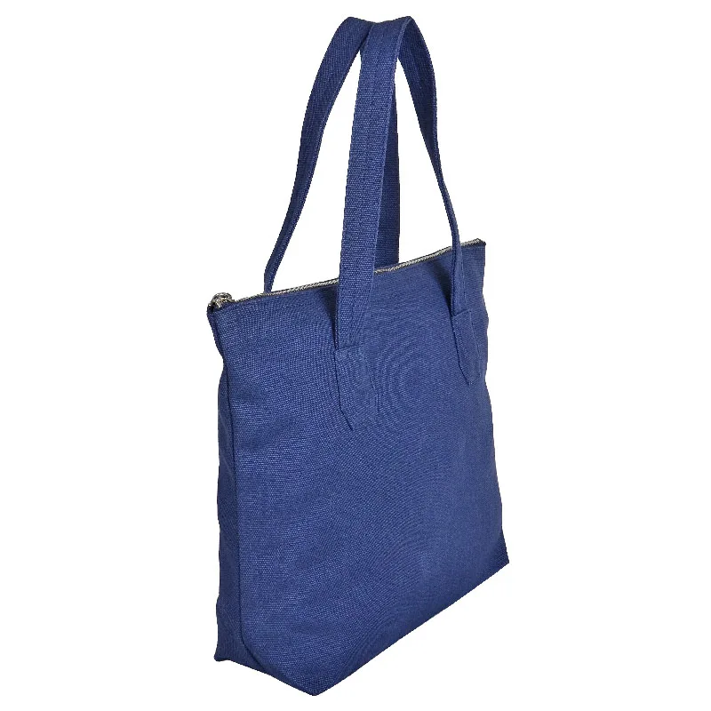 High King Wholesale Custom Reusable Canvas Shopping Bag Tote Bag With Zip