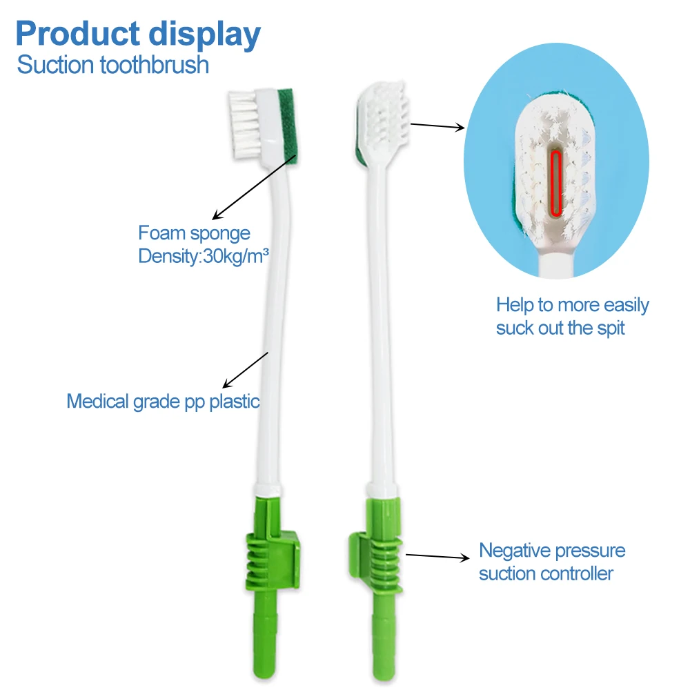 Medical Disposable Oral Cleaning Suction Toothbrush Throat Sputum Clearing Sponge Stick Dressing Class I EOS Disinfecting Type