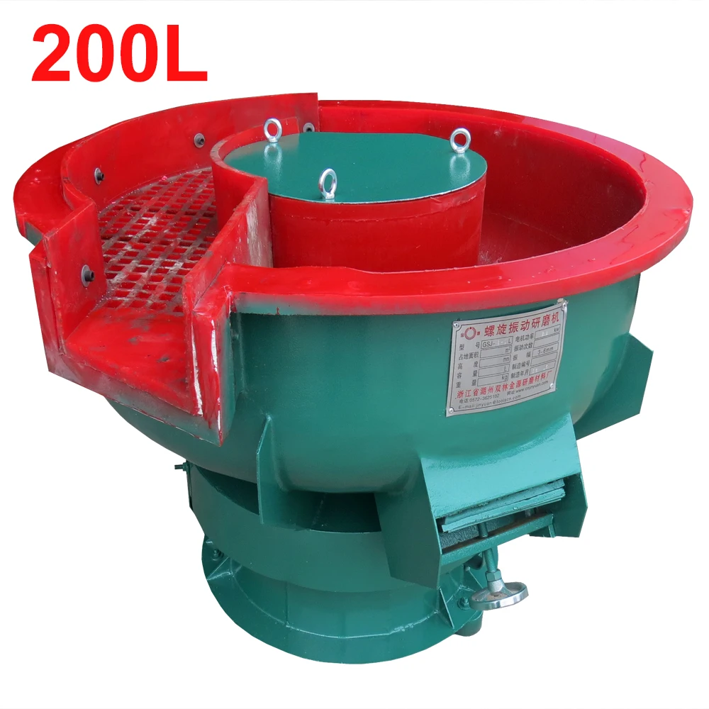 Factory Plastic Material Parts Surface Deburring and Polishing Vibrating Grinder Drum Finishing Machine