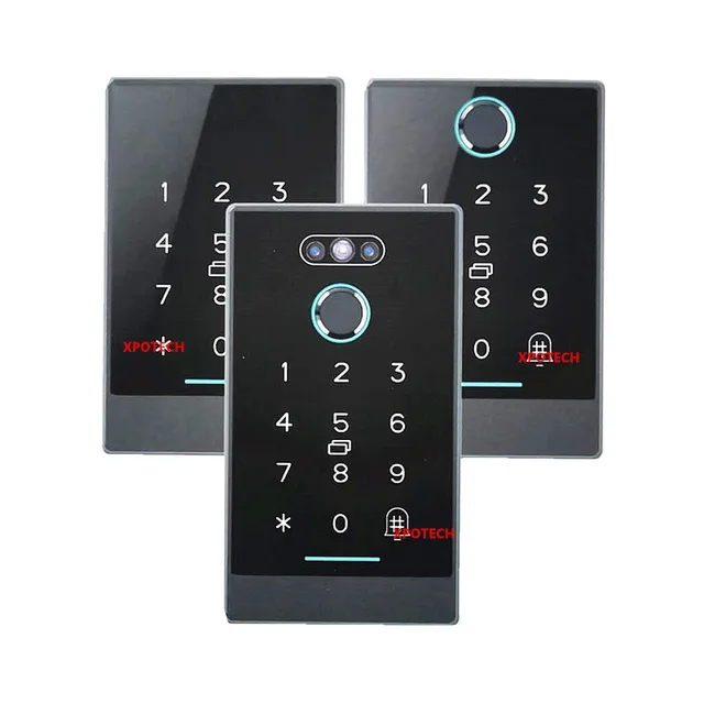 IP66 Waterproof Metal Wireless Blue-tooth TTLock and TTHotel Face Biometric Fingerprint Door Access Control System Keypad