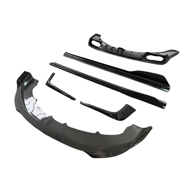 ST Style Carbon Fiber Body Kit Front Lip Canards Diffuser Side Skirt Spoiler For Bentley
