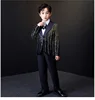 4 pieces(blazer+white shirt+black trousers+bow tie)
