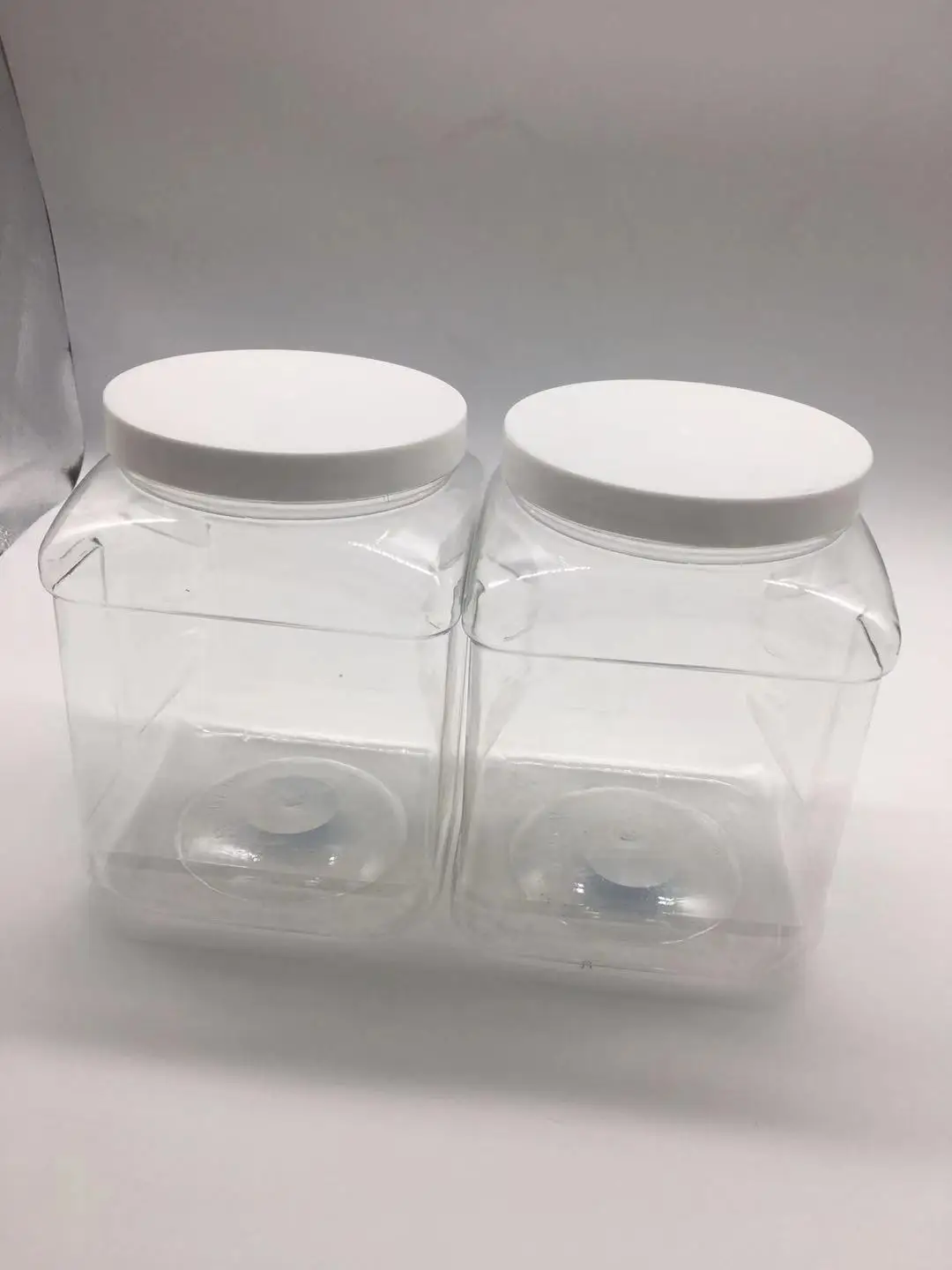 ODM OEM Clear Plastic Cookie Jar Empty Pet Refillable Spice Jars