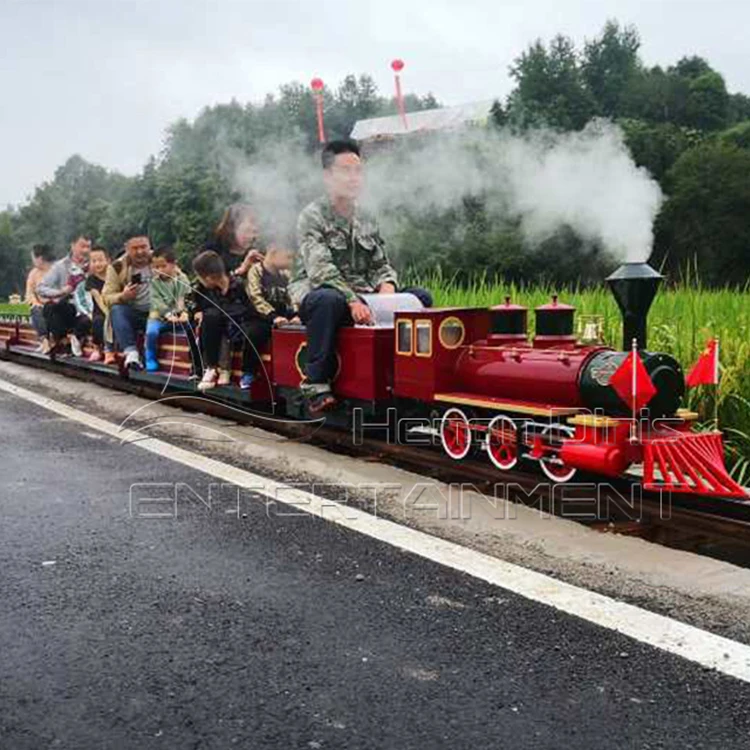 ミニ蒸気機関車 エンターテイメント旅客遊園地 観光用軌道列車 販売中
