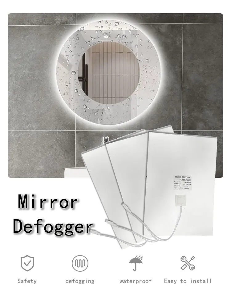 Hotel Pad Formirror Withdefogger Bagen Bathroom Touch Sensor Switch