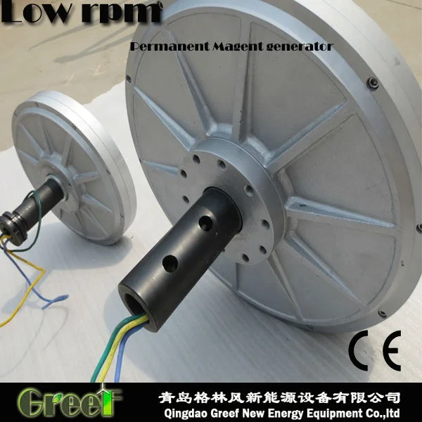 25kW Axis Flux Coreless Low Speed Magnet 发电机 for Vertical Wind Turbines 5