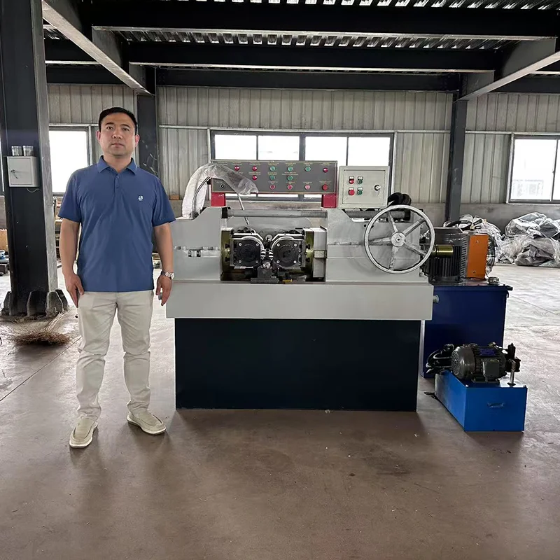 Full Automatic Hydraulic Rebar Thread Rolling Machine Bolt Making Machine for Construction Industries Nut Bolt Manufacturing