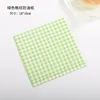 100 feuilles de papier huilé à carreaux verts
