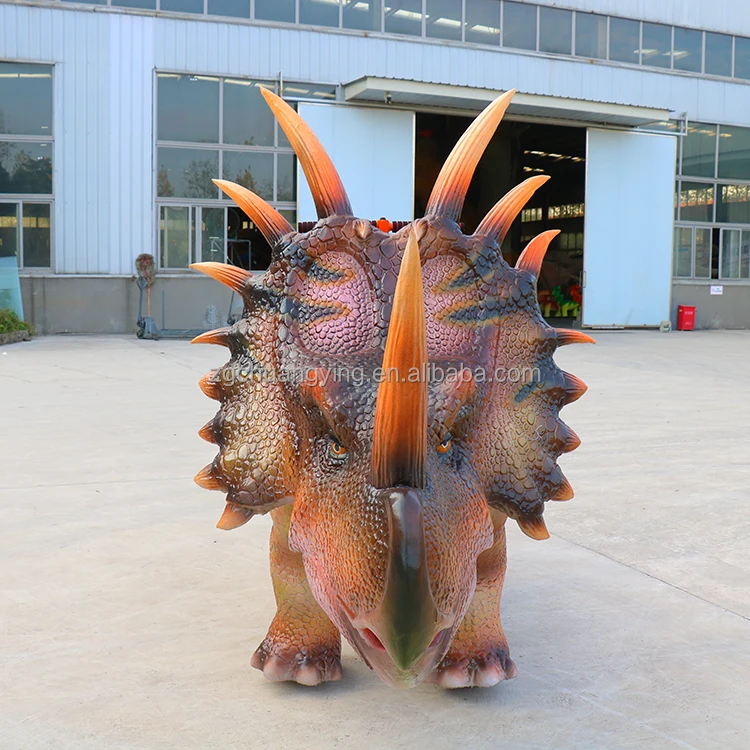 Customize Coin Operated Life Size Animatronic Robotic Mechanical Roaring Electric Ride on Dinosaur Supplier