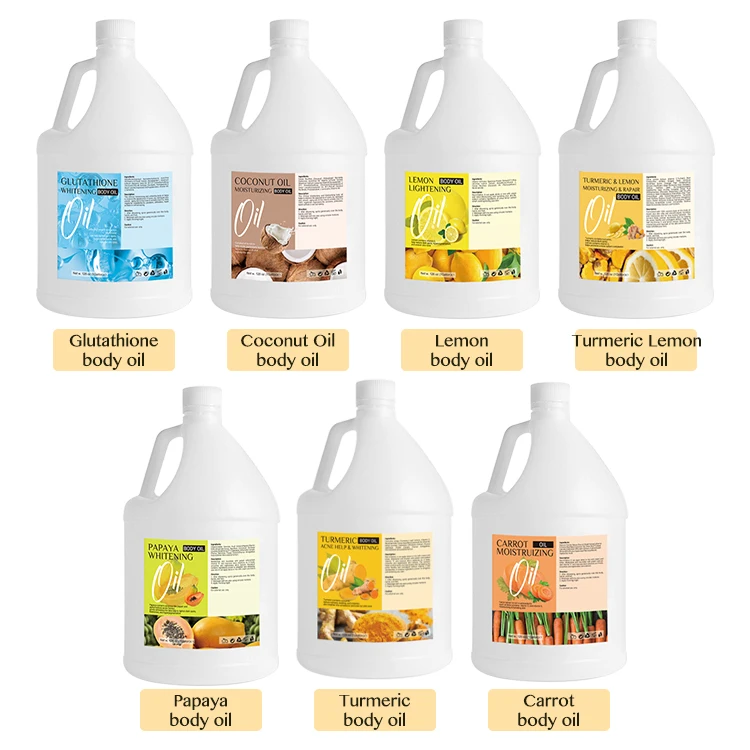 Papaya Lemon Carrot Oil for Skin Lightening Whitening  Body Oil Bulk Gallon Size Body Massage Oil