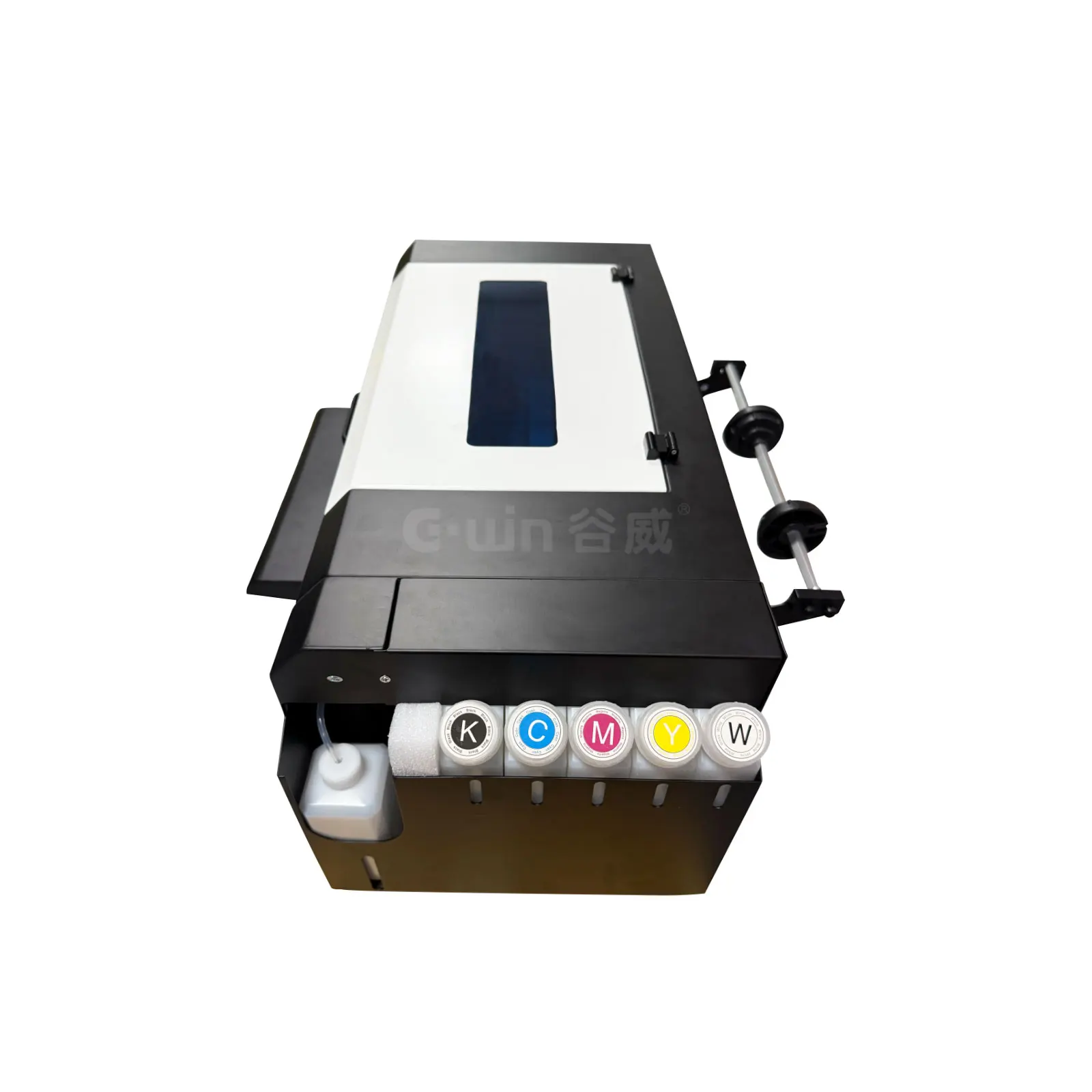 Gwin GW450 6 Color with Varnish Label Printing Machine Single Pass A3 Mini UV Led Roll to Toll Sticker Printer