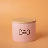 Bz16-09 straight urn-pink-small-black dog bite head