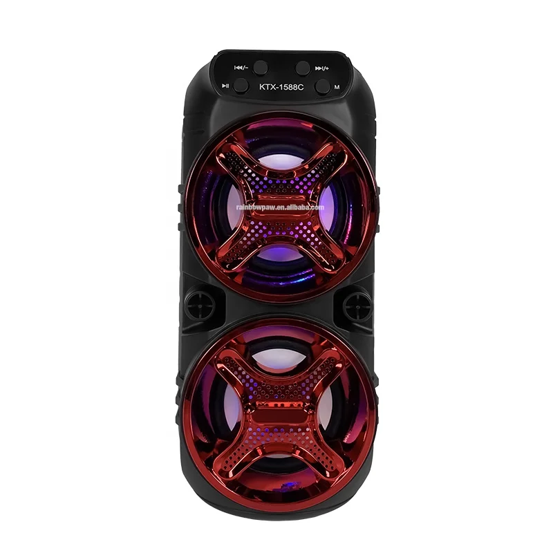 KTX-1588C Dual 3 Inch Amplifier Portable Speaker for Outdoor