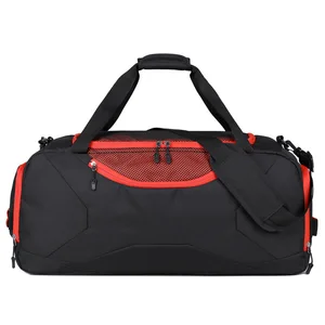 Men's Nylon Travel Bag Geometric Pattern Fitness Shoes Dry Wet Separate Short Distance Customizable Logo Printed Fashion Style