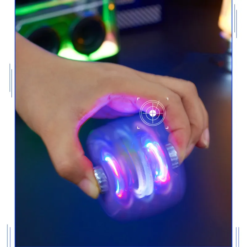 Creative Dual Arc Fidget Spinner Usb Charging Lighter COB Lighting Decompression Gyro Electronic Cigarette Lighter