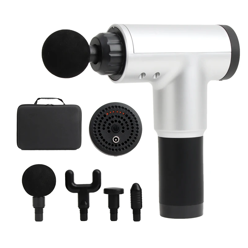 Professional Percussion Massage Gun | 32-Speed LCD Display with Multiple Massage Heads