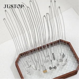 Necklace OEM/OEM Wholesale Custom Waterproof Stainless Steel Gold Silver Plating Jewelry Men Women Long Fashion Chains Necklaces