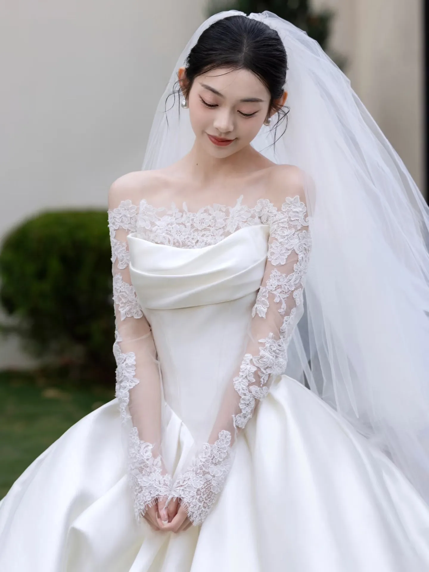 white elegant fairy tale dress Fairytale Boho Wedding Dress main image 1
