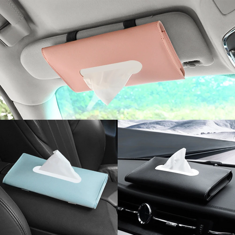 car tissue box car sun visor