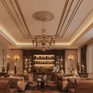 ECOJAS Luxury Design Copper Chandelier for Palace Hotel Villa Whole House Lighting Solution Customization