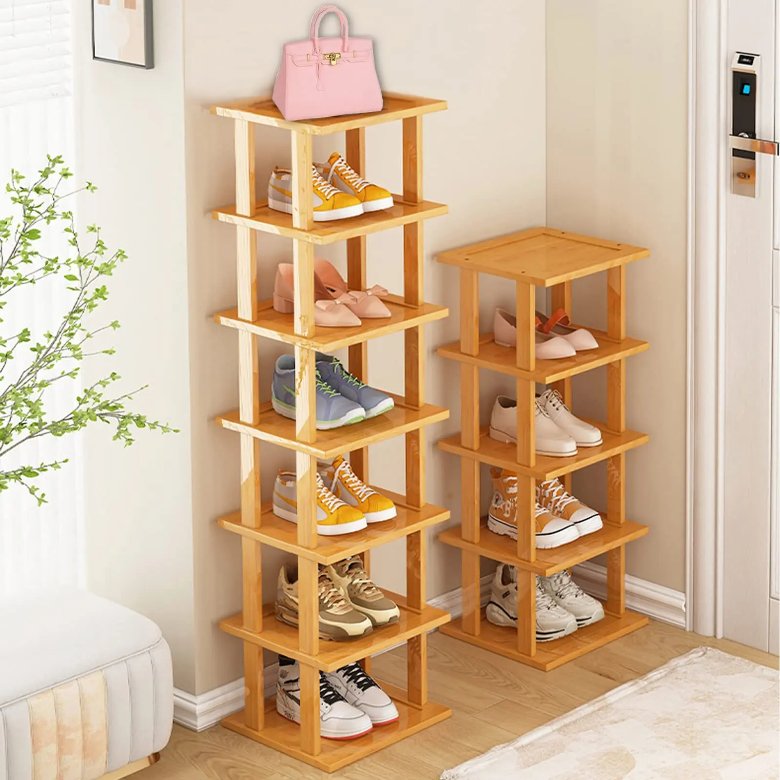 Modern Bamboo Shoe Rack Stand for Bedroom Wholesale Living Room Home Furniture Porte Chaussure Shoe Storage Shelf