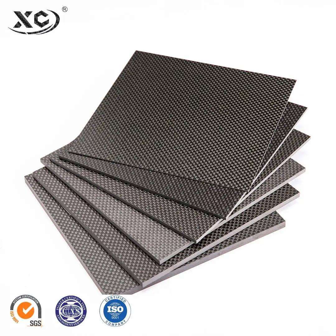 XC Carbon Fiber Laminated Sheet - 5mm Thickness Custom Service