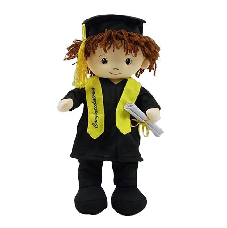 2023 Customized 28CM Stuffed Plush Graduation Doll for Ceremony Gift Toy