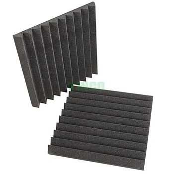 12 Panneaux Mousse Acoustique Noir Et Blanc – Isolation Phonique Studio SODIAL