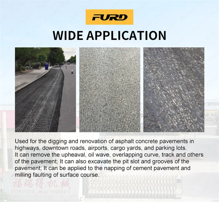 300mm Concrete Road Milling Machine Pavement Planer With Factory Price