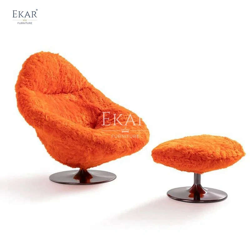 product modern egg shaped leisure chair with sleek metal base unique design for living room bedroom hotel kitchen school bar use-65