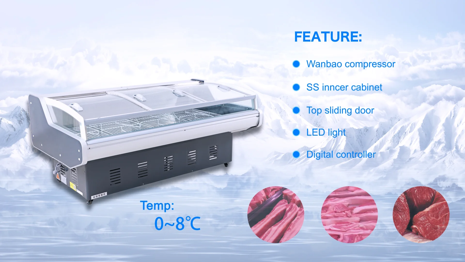 Commercial Freezer Chiller Freezer Fish Display Freezer For Sale Buy