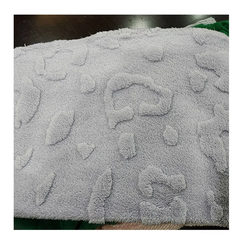 Autumn and Winter Clothing Home Textile Toy Faded Rabbit Wool Fabric Plush Back Printing Two-color Blanket Fabric Stretch Fabric