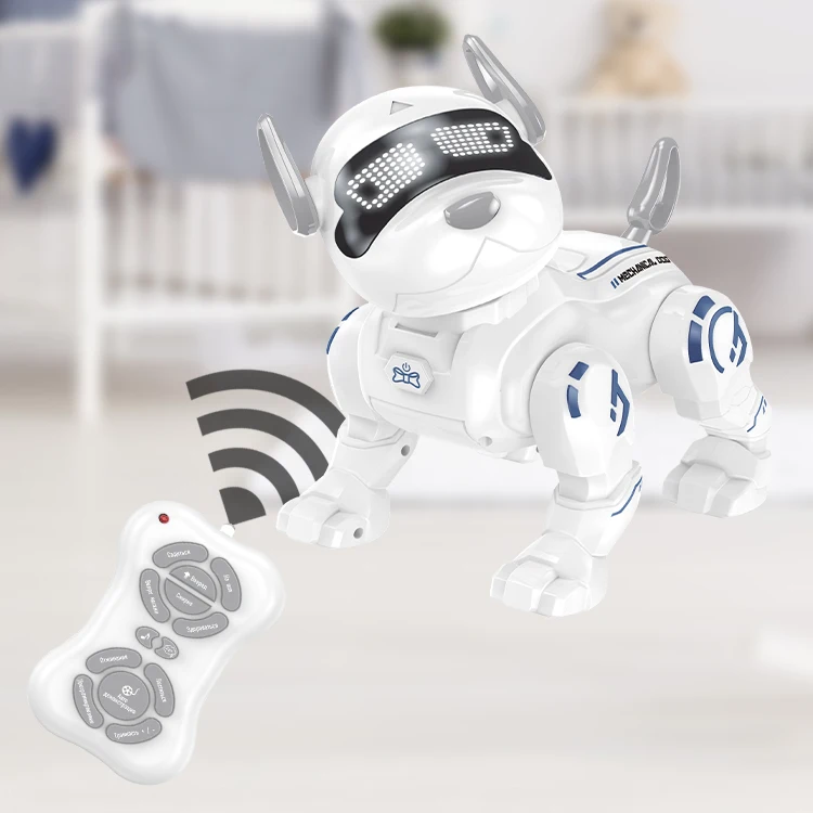 Russian Packing Pet Smart Remote Control Robot Dog Programmable Head Touch Sensing Walking Dog RC Toy Robots