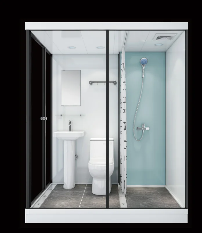 Luxury Prefab Bathroom Pod Modular Shower Room With Toilet Integrated ...