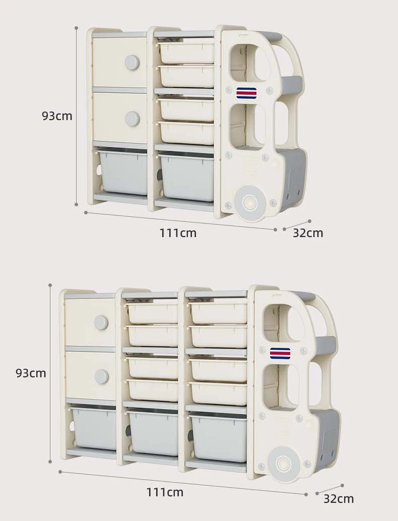 Нетоксичная детская портативная пластиковая книжная полка небольшого