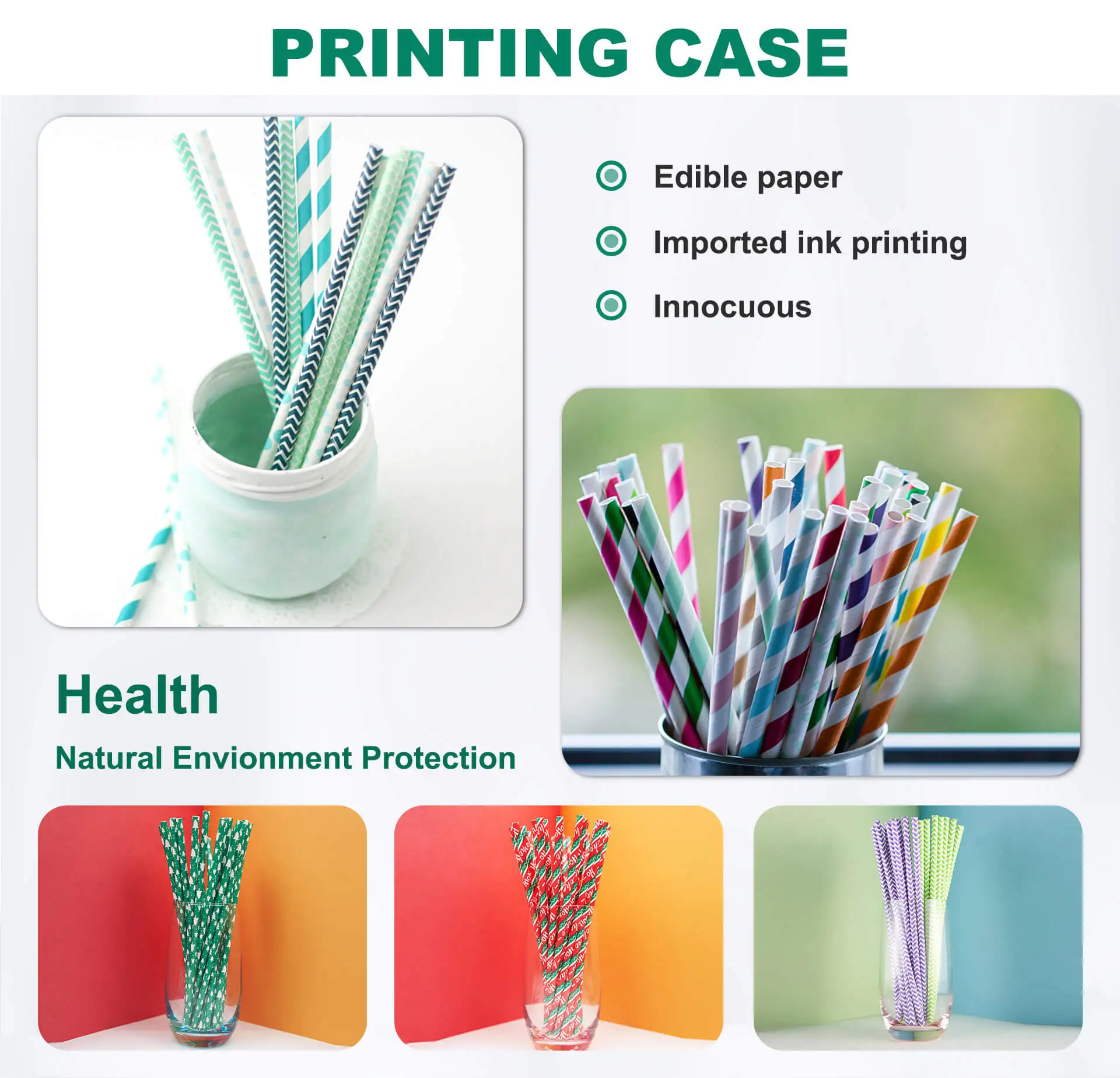 Disposable Biodegradable Cheap Straw Colorful Drinking Customized Paper Straw Wholesale Straw Eco Friendly