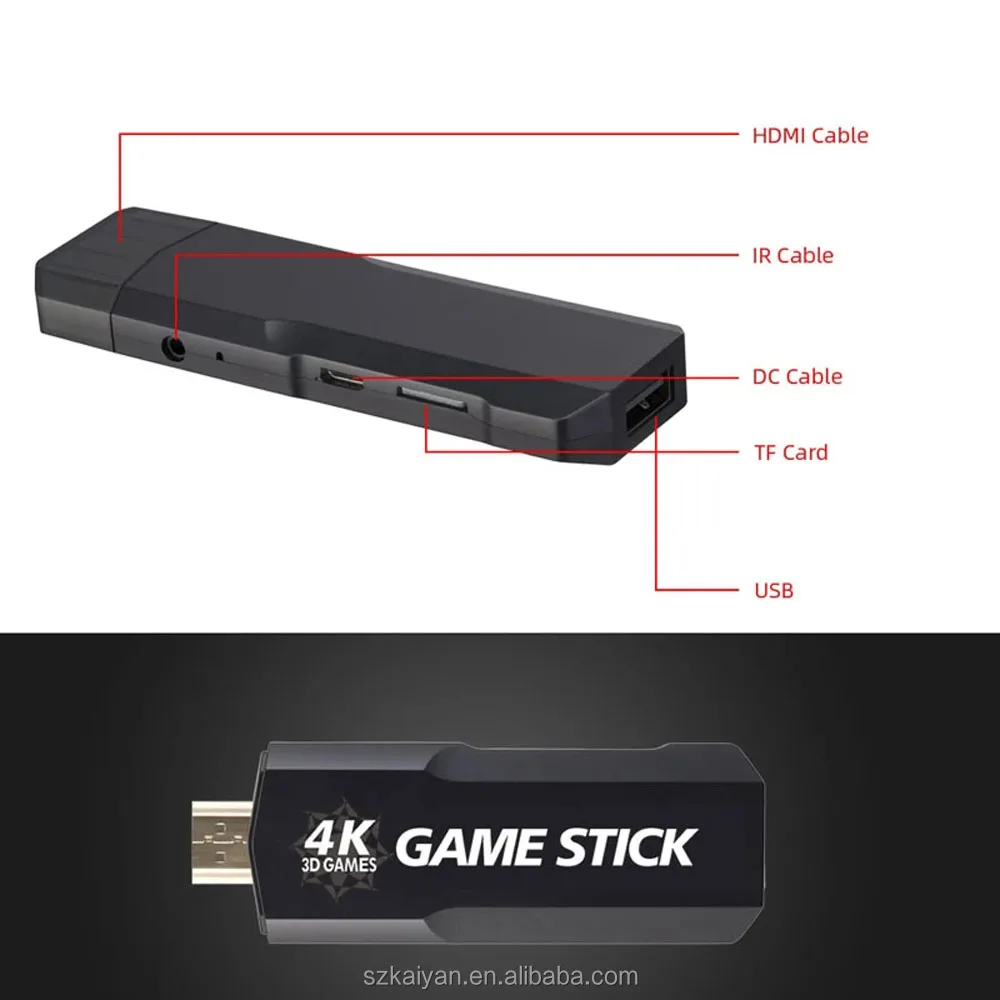 Игровая приставка 4K GD10 128GB новая Ретро игровая консоль 2 4G беспроводные контроллеры HD выход 40 + симуляторы 40000 игры