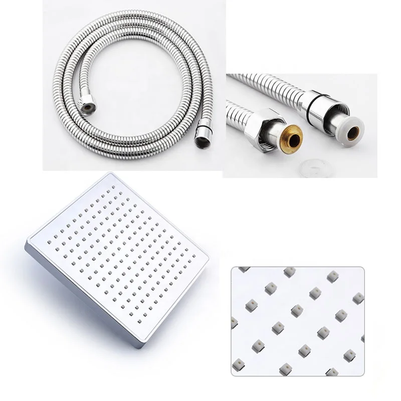 
Душевая лейка для ванной комнаты, настенный смеситель, Потолочная Светодиодная насадка для душа высокого давления 