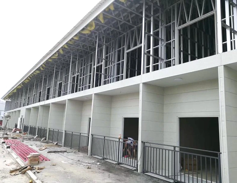 3 Stories  Light Steel Structure Building Prefabricated Steel Frame Villa in Thailand Steel Structure Builder