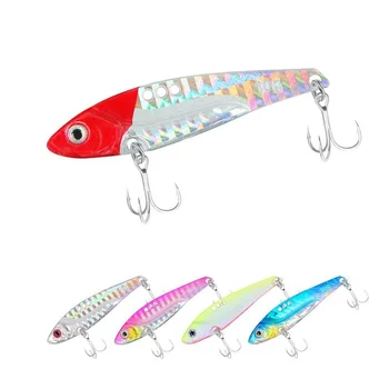 Longya VIB Lure Bait Shiny Metal VIB Blood Groove Hook for Saltwater Fish Pike 15g for Long-Cast Sea Freshwater Bass Fishing – Metal Jig – view 2