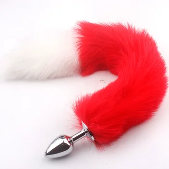butt plug vs anal beads Plug Anal Cauda Rabo Raposa Sexy Erótico Fantasia Carnaval main image 1
