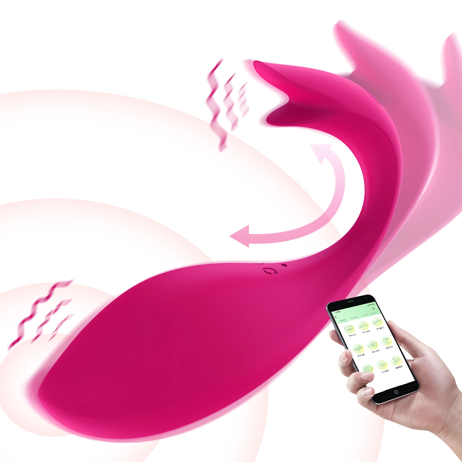 App Video Interaction Multiple Colors Foldable Sex Vibrator With Printing  Max Waterproof Rose Red Lover Dream Medical Type - Buy Vibrator Factory ...