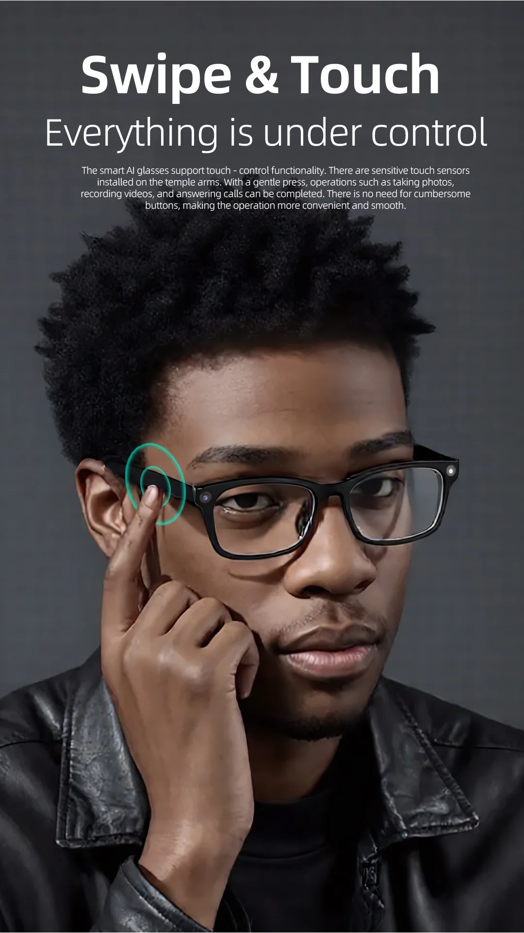 Sanvnet Gs3 Smart Glasses 2025 With 800w Hd Camera Wi-fi Transmission Record Bt Call Music Dual Lenses Smart Wearable Headset - Buy Smart Ai Glasses smart Wearable Headset smart Glasses With Camera