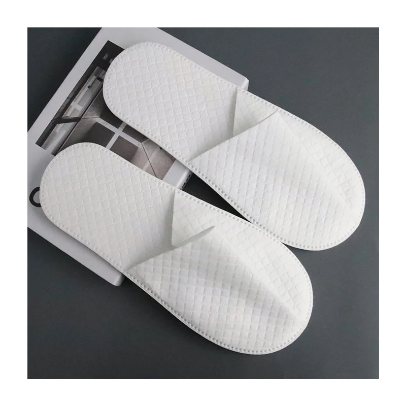 Disposable amenities Non-Slip premium spa terry home slippers guest spa kits slippers