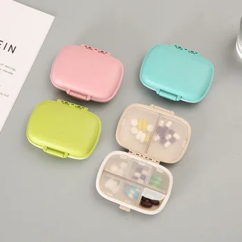 Custom Logo Promotional Gift Portable Travel Pill Holders Case Necklace Finger Ring Jewelry Storage Box Travel Pill Organizer