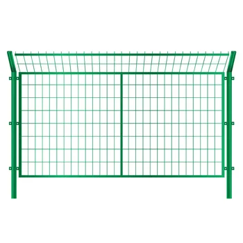 galvanized wire mesh fence 2m1m1m 3d curved welded pvc coated metal  fence