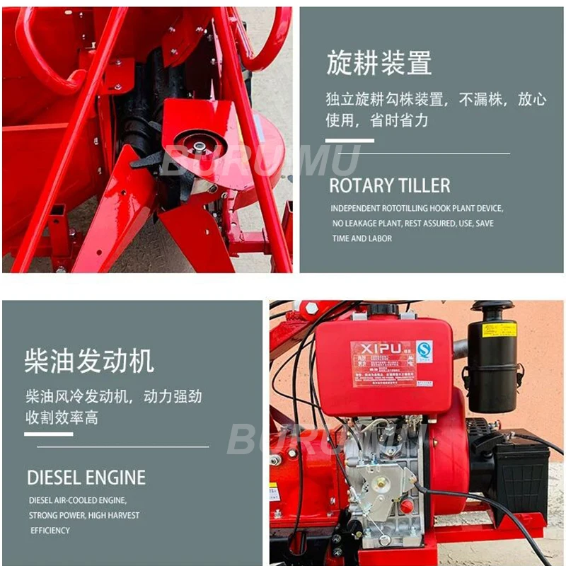 Mini Corn Picking Machine Combine Corn Harvest Maker Self Propelled Corn Picker